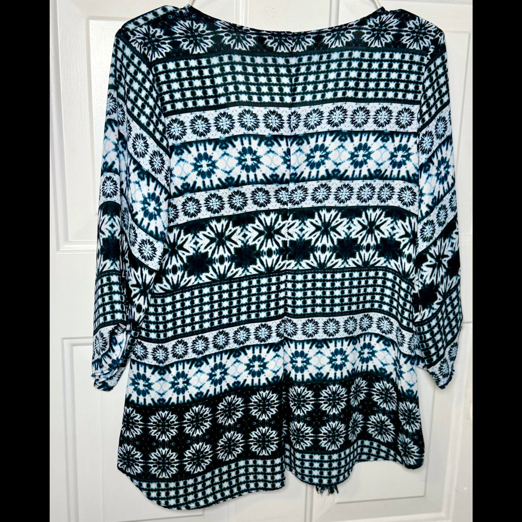 Atina Cristina Printed V-NeckTunic NWT Size XS