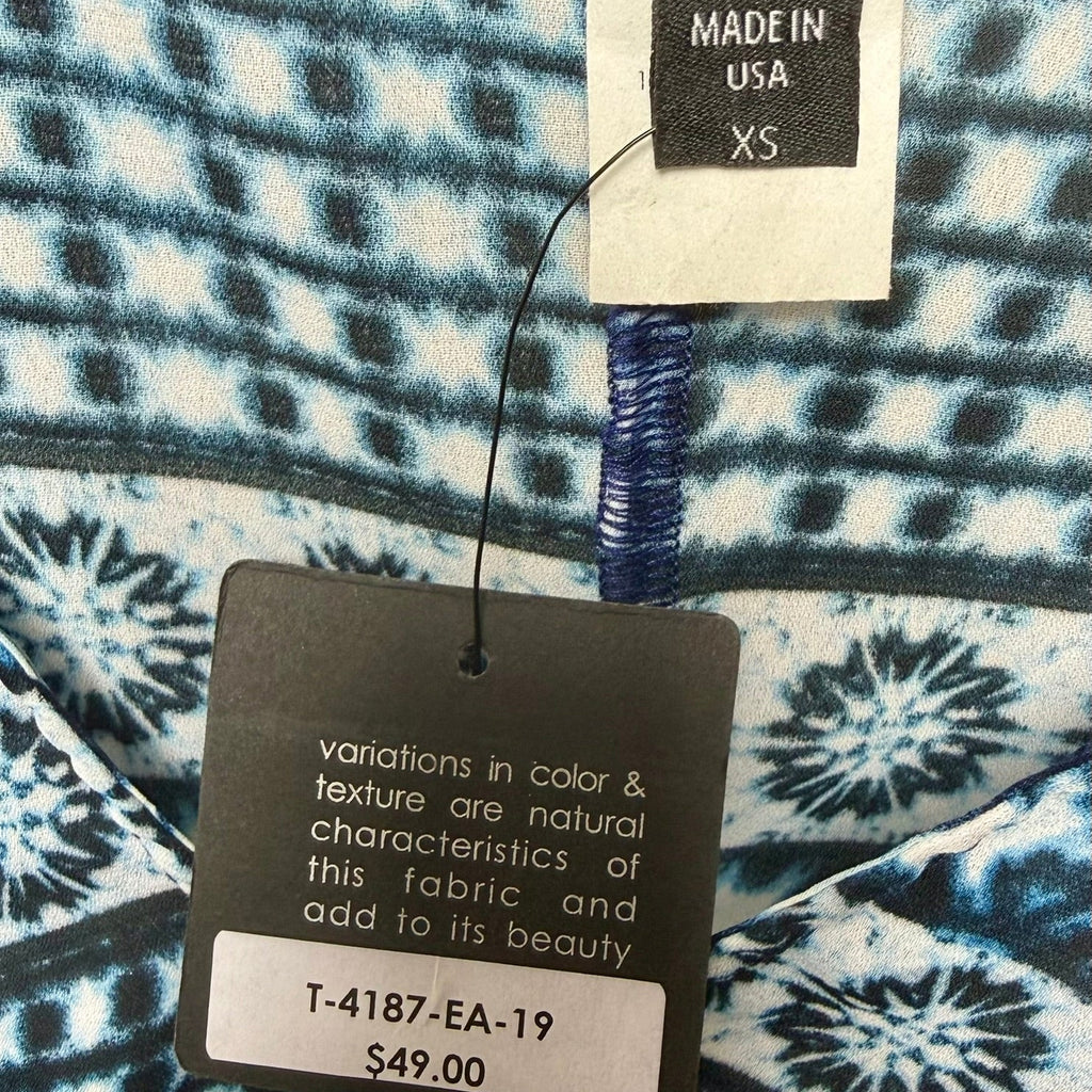 Atina Cristina Printed V-NeckTunic NWT Size XS