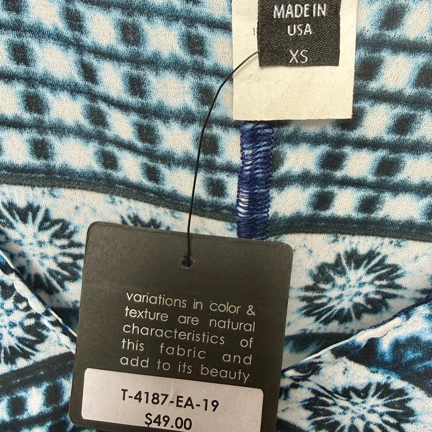 Atina Cristina Printed V-NeckTunic NWT Size XS