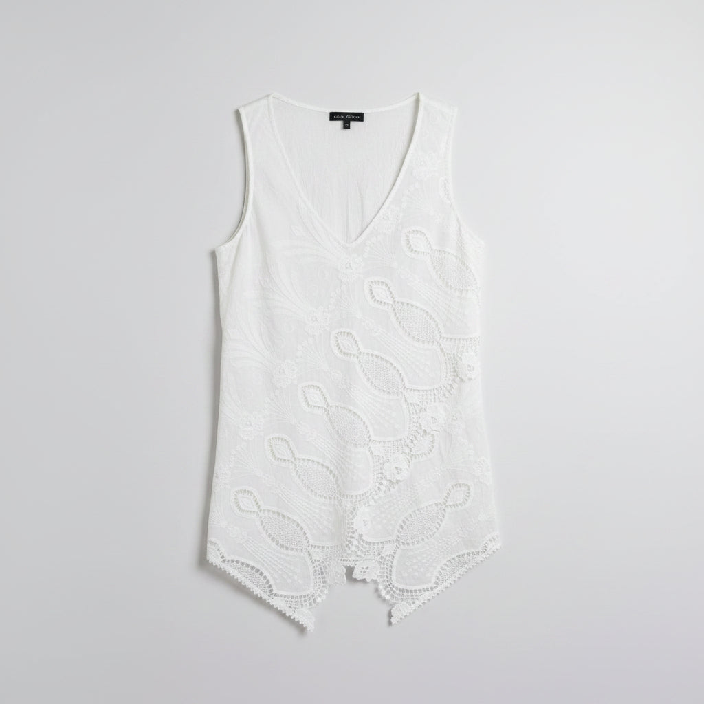 Atina Cristina Sleeveless Lace Detail Tank NWT Sizw XS