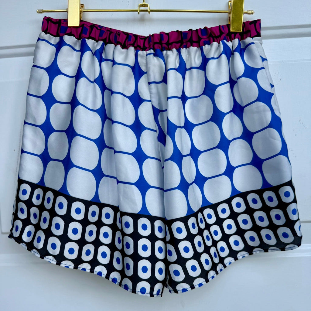 Atina Cristina Geometric Print Pull-On Shorts NWT Size XS