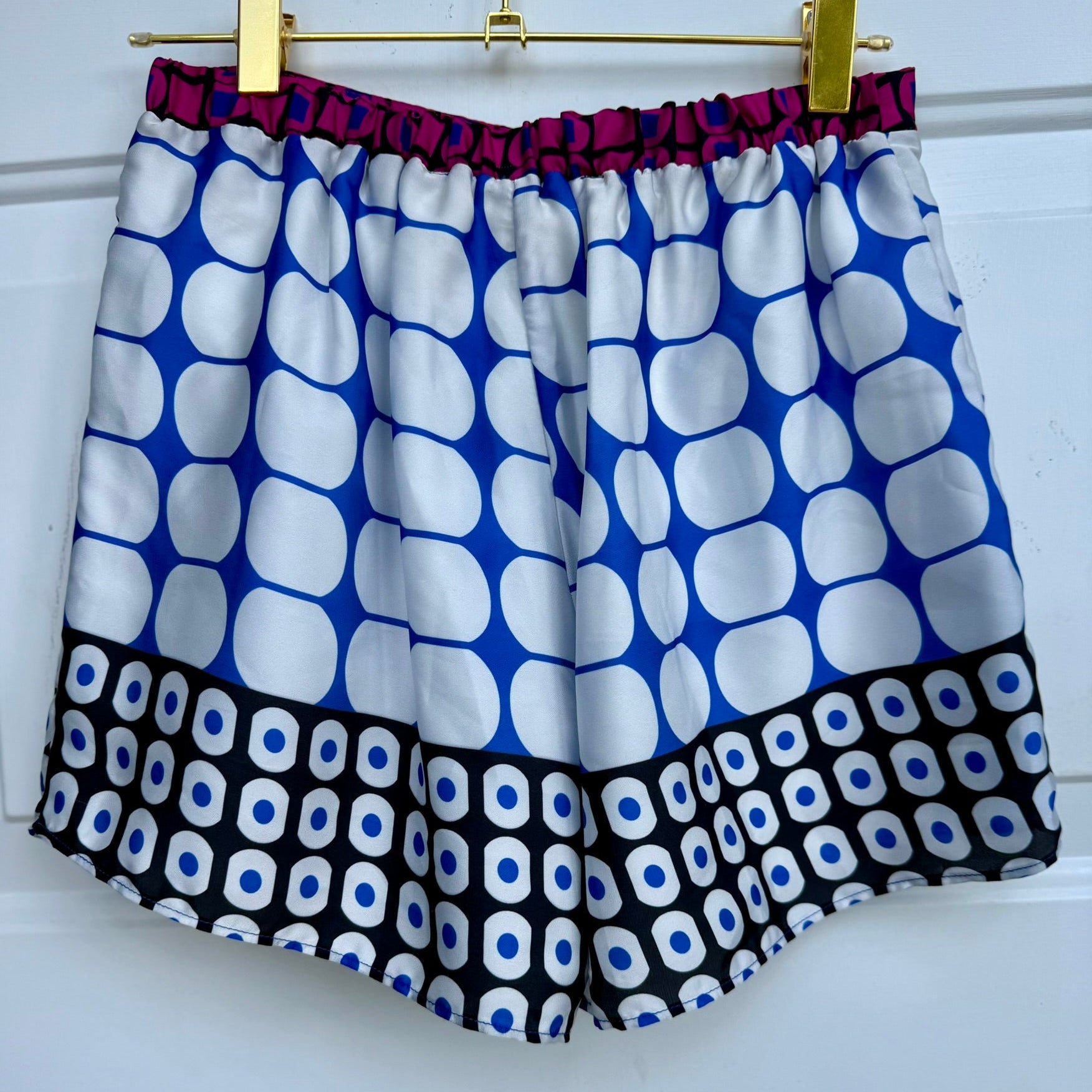 Atina Cristina Geometric Print Pull-On Shorts NWT Size XS