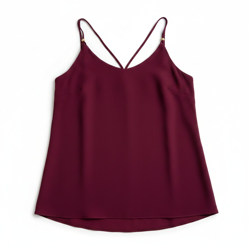 Atina Cristina Deep Plum Cami NWT Size XS