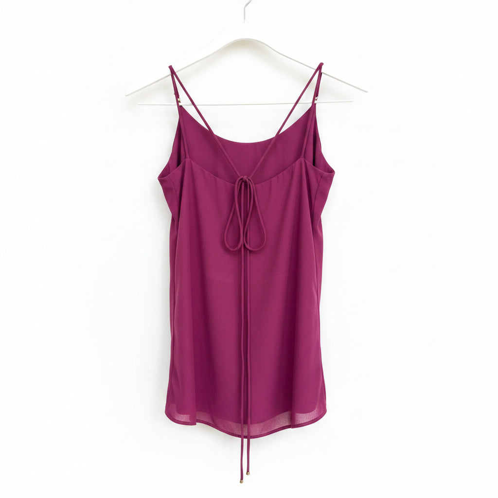 Atina Cristina Deep Plum Cami NWT Size XS