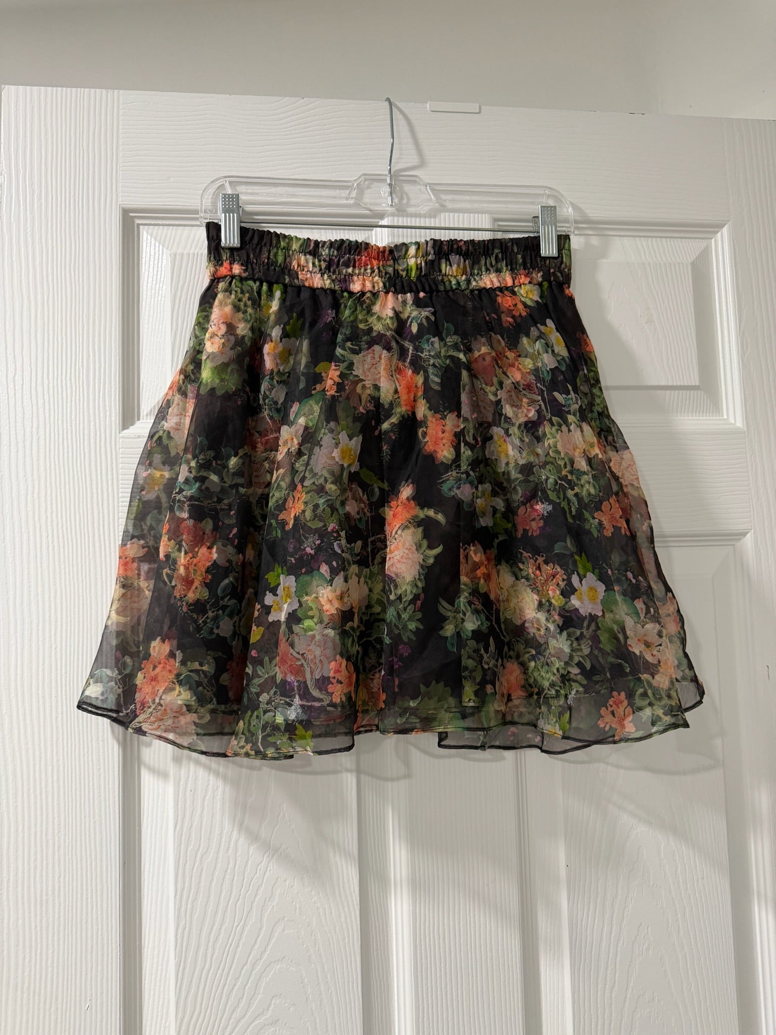 Alice + Olivia Silk Floral Skirt Size 4