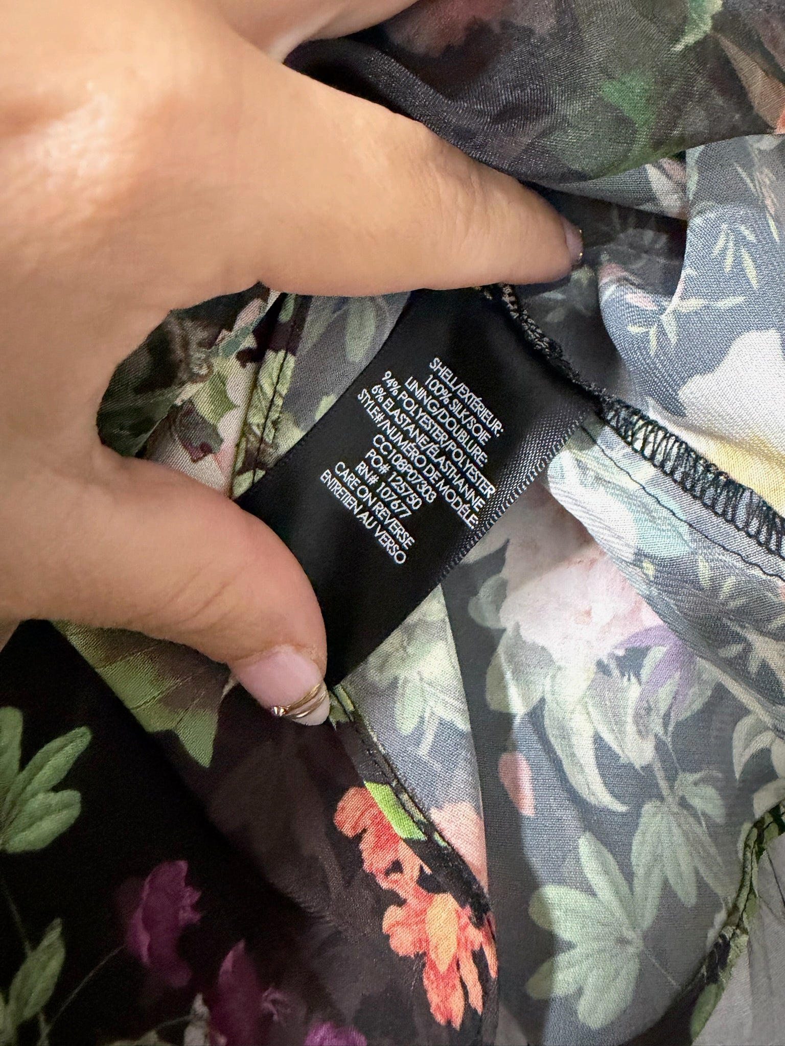 Alice + Olivia Silk Floral Skirt Size 4