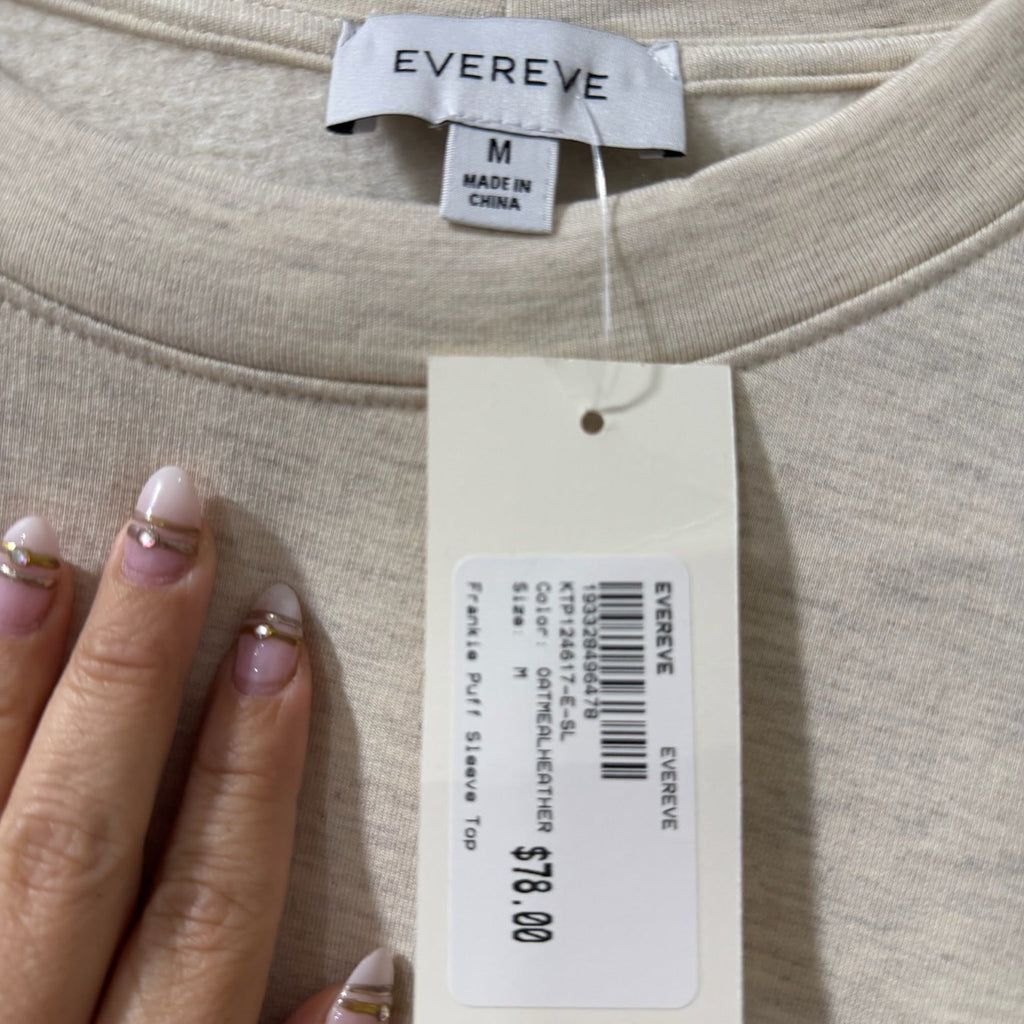Evereve Frankie Puff Sleeve Top Size M