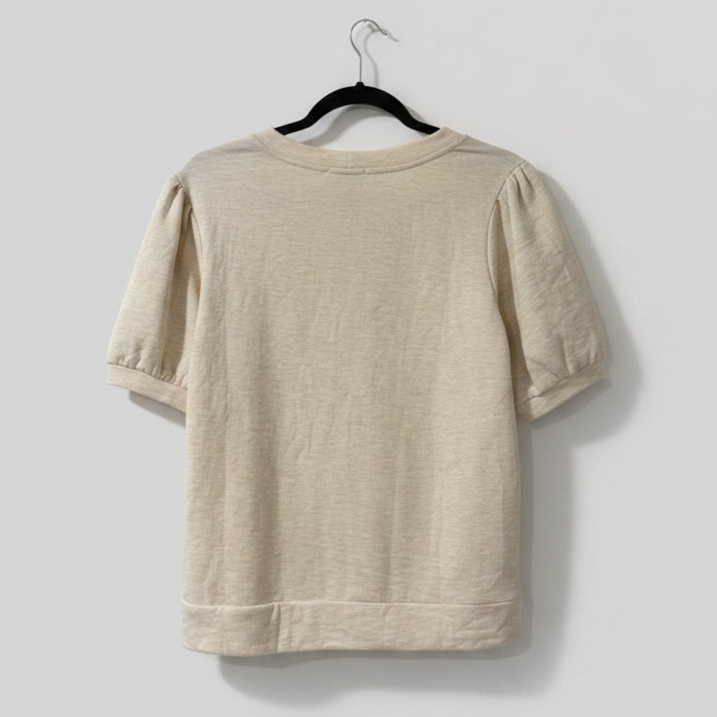 Evereve Frankie Puff Sleeve Top Size M