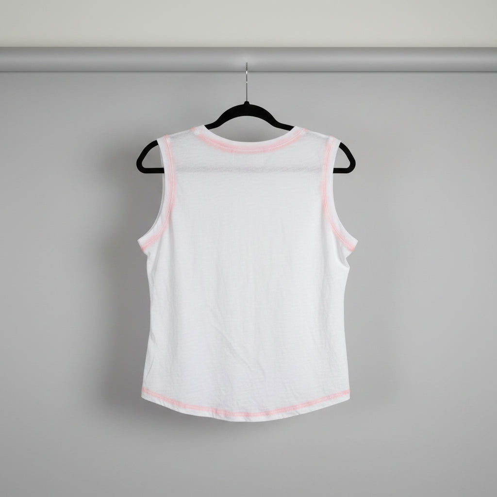 Six Fifty White V-Neck Tank Size M
