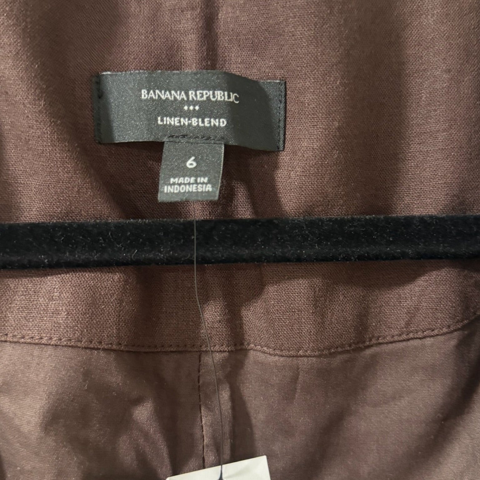 Banana Republic Brown Linen Blend Vest Size 6