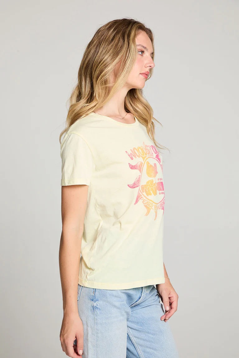 Chaser Vintage Jersey Drop Shoulder Tee - Limon Woodstock- Size Medium