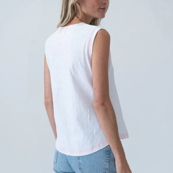 Six Fifty White V-Neck Tank Size M