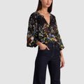 Alice + Olivia Floral Print Blouse Size S