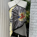 Analili Graphic Print Halter Top Size Medium