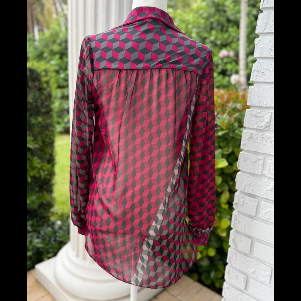 Analili Geometric Print Tunic Size XS
