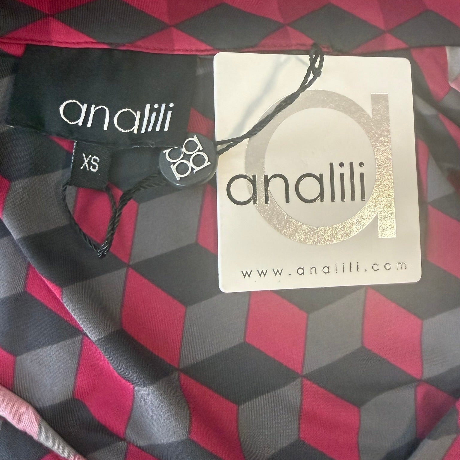 Analili Geometric Print Tunic Size XS