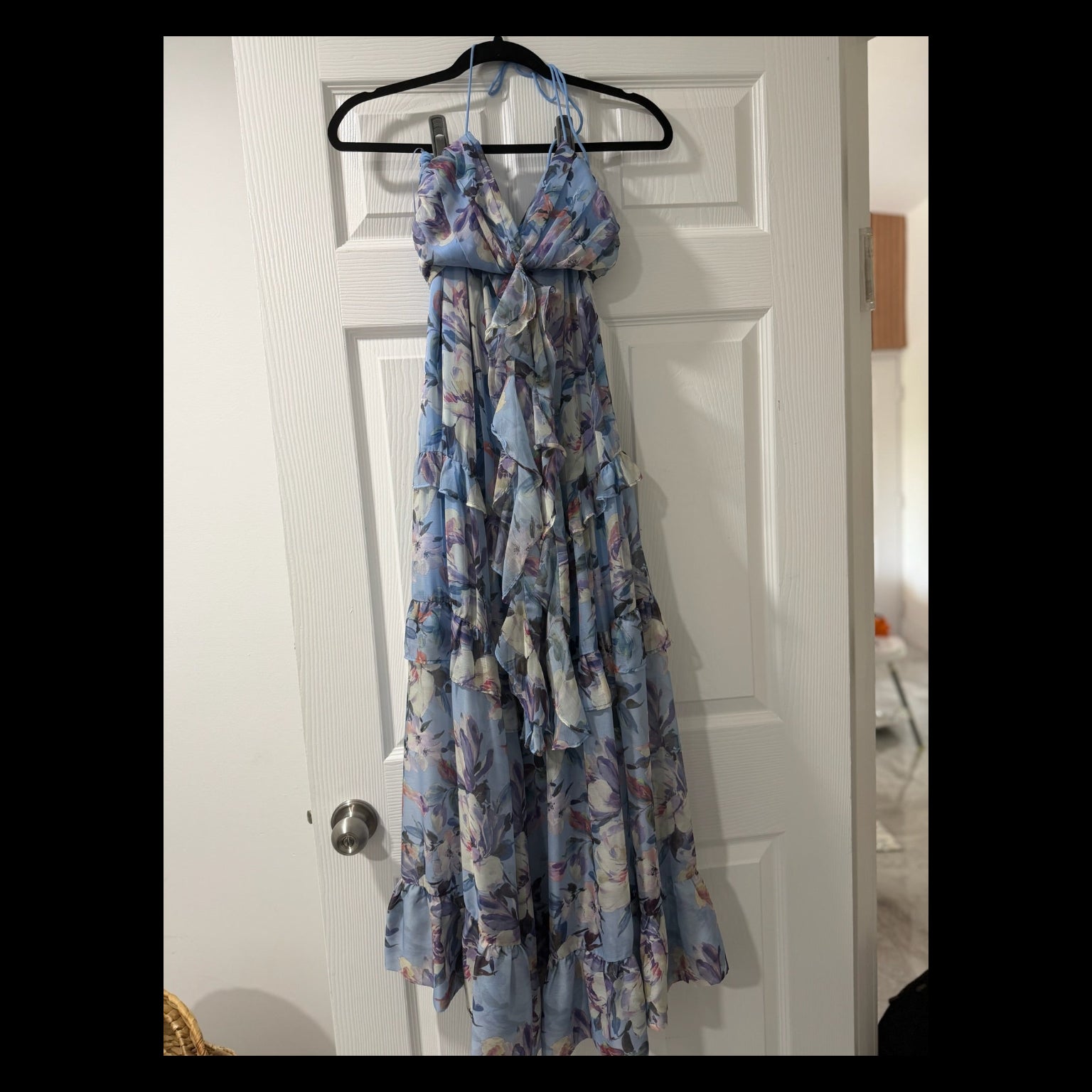 ASTR The Label Kitsune Floral Cutout Maxi Dress Size Small