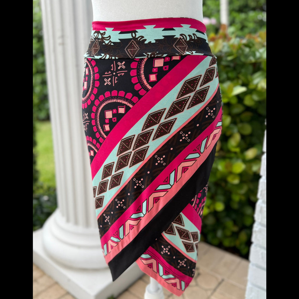 Analili Geometric Print Midi Skirt  Size XS