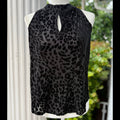 Atina Cristina Burnout Animal Print Tank NWT Size Small
