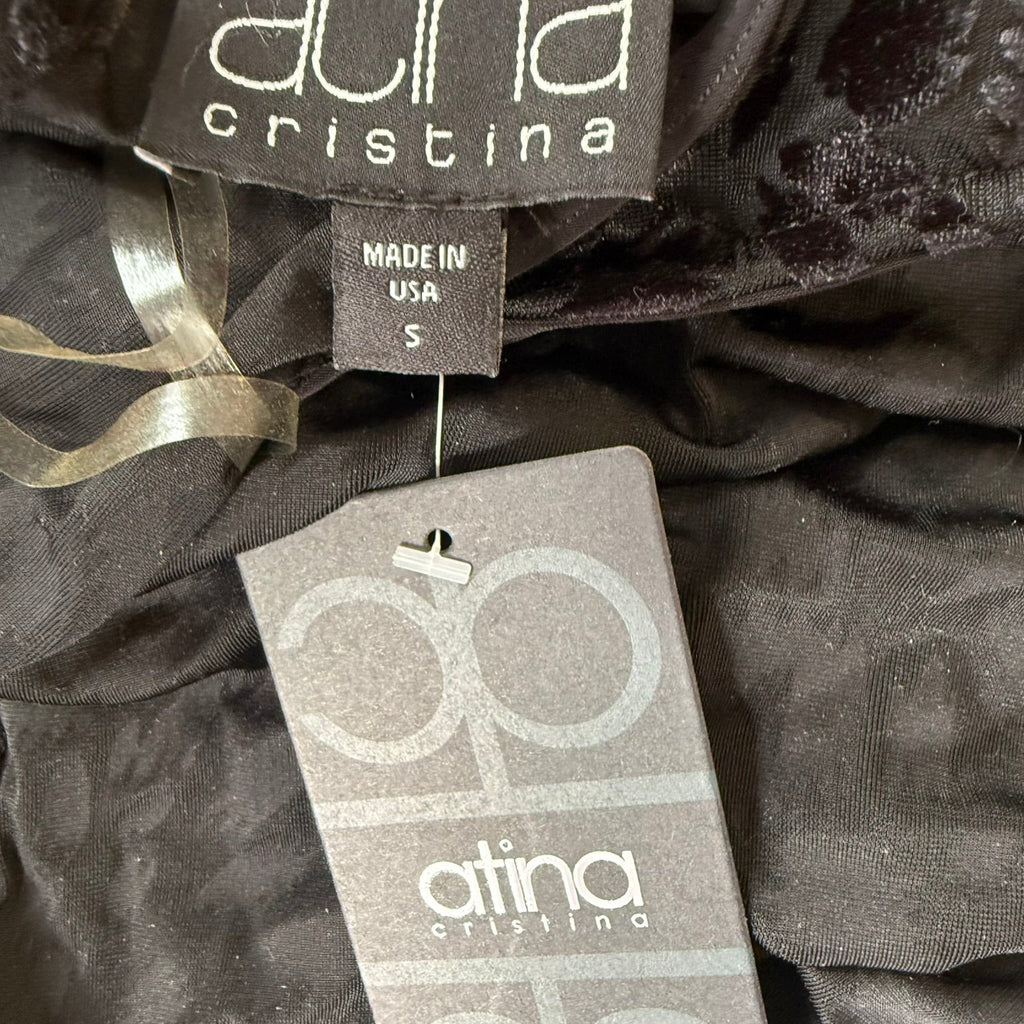 Atina Cristina Burnout Animal Print Tank NWT Size Small