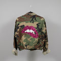 Sojara Upcycled Camouflage Crop Jacket Size Medium