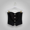 Generation Love Rhinestone Button Corset Top Size Small
