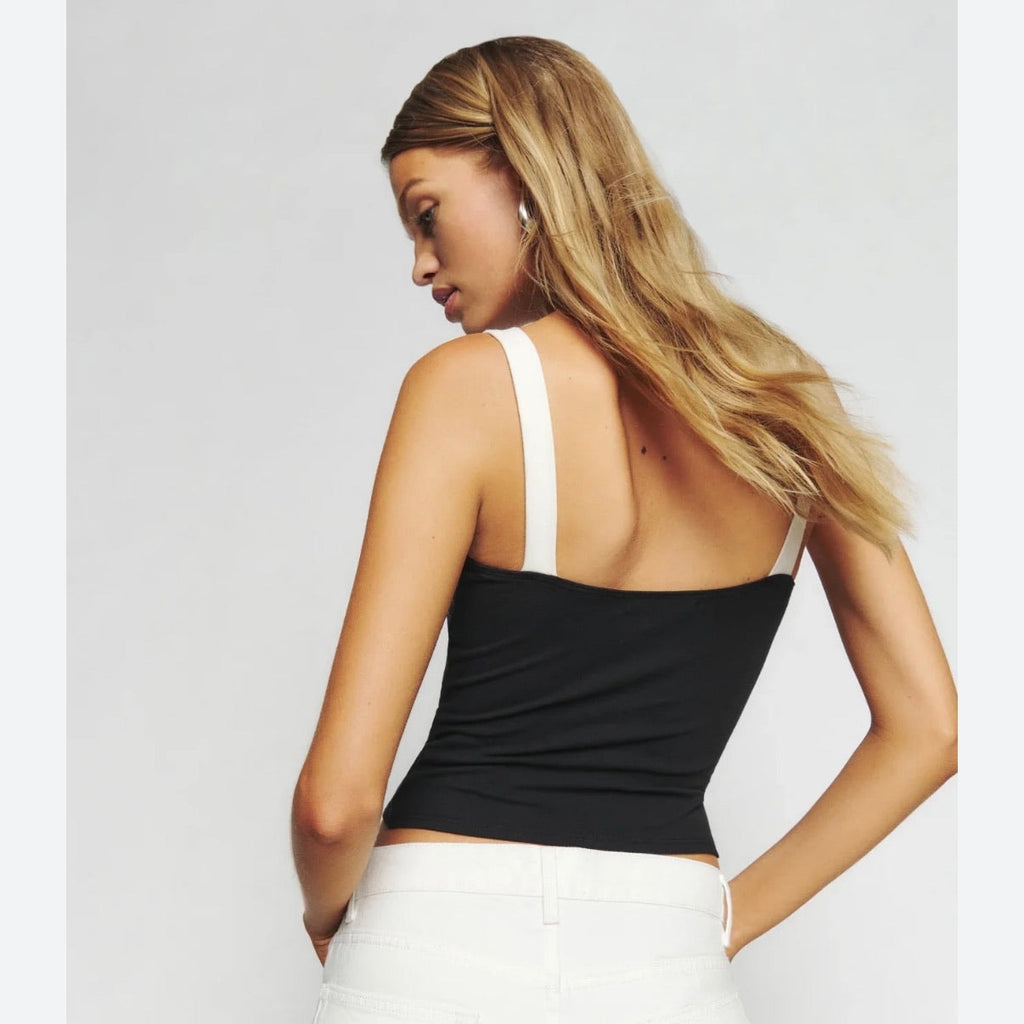 Reformation Two-Tone Contrast Trim Tank