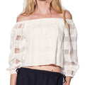 Walter Baker Gracie White Off-Shoulder Top Size Small