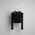 Reformation Two-Tone Off-Shoulder Top