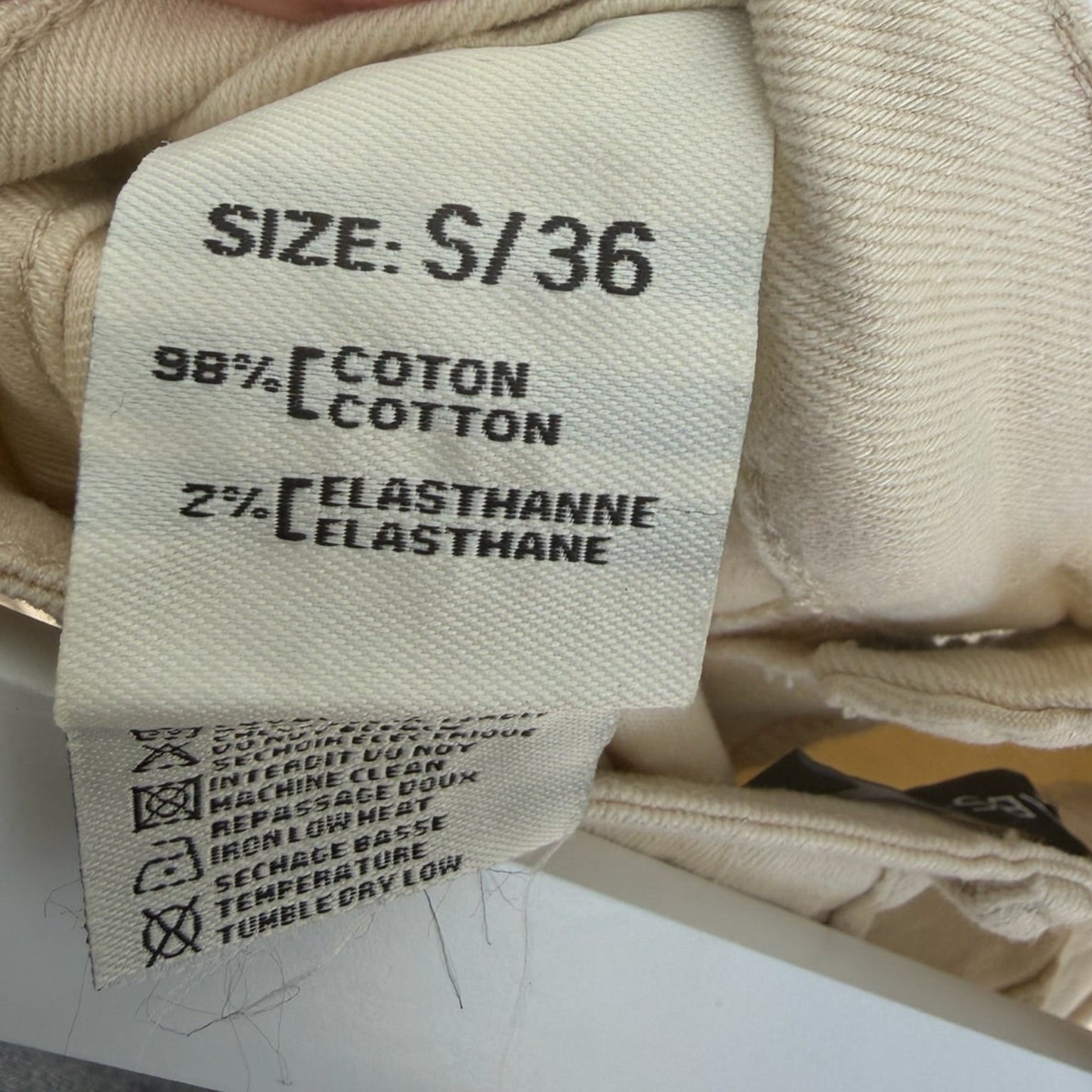 Absolu Paris Cream Sailor Pants Size Small