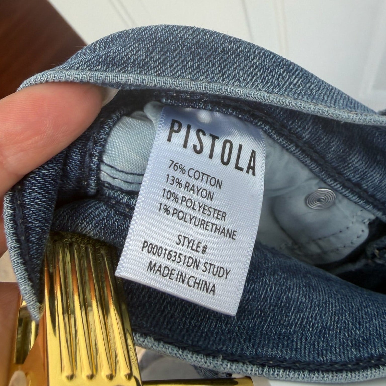 Pistola High-Rise Raw Hem Jeans Size 26