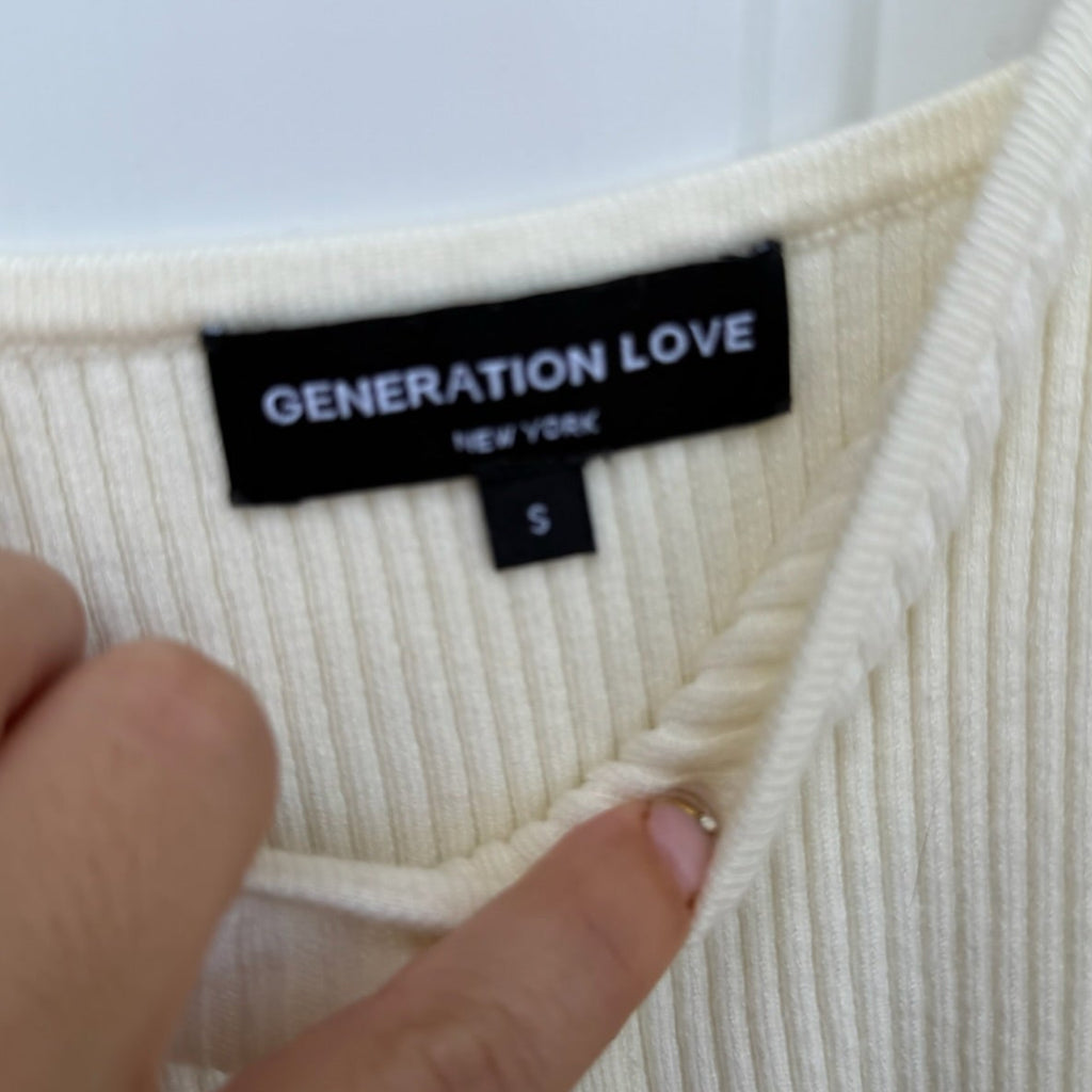 Generation Love Ribbed Button Front Tank