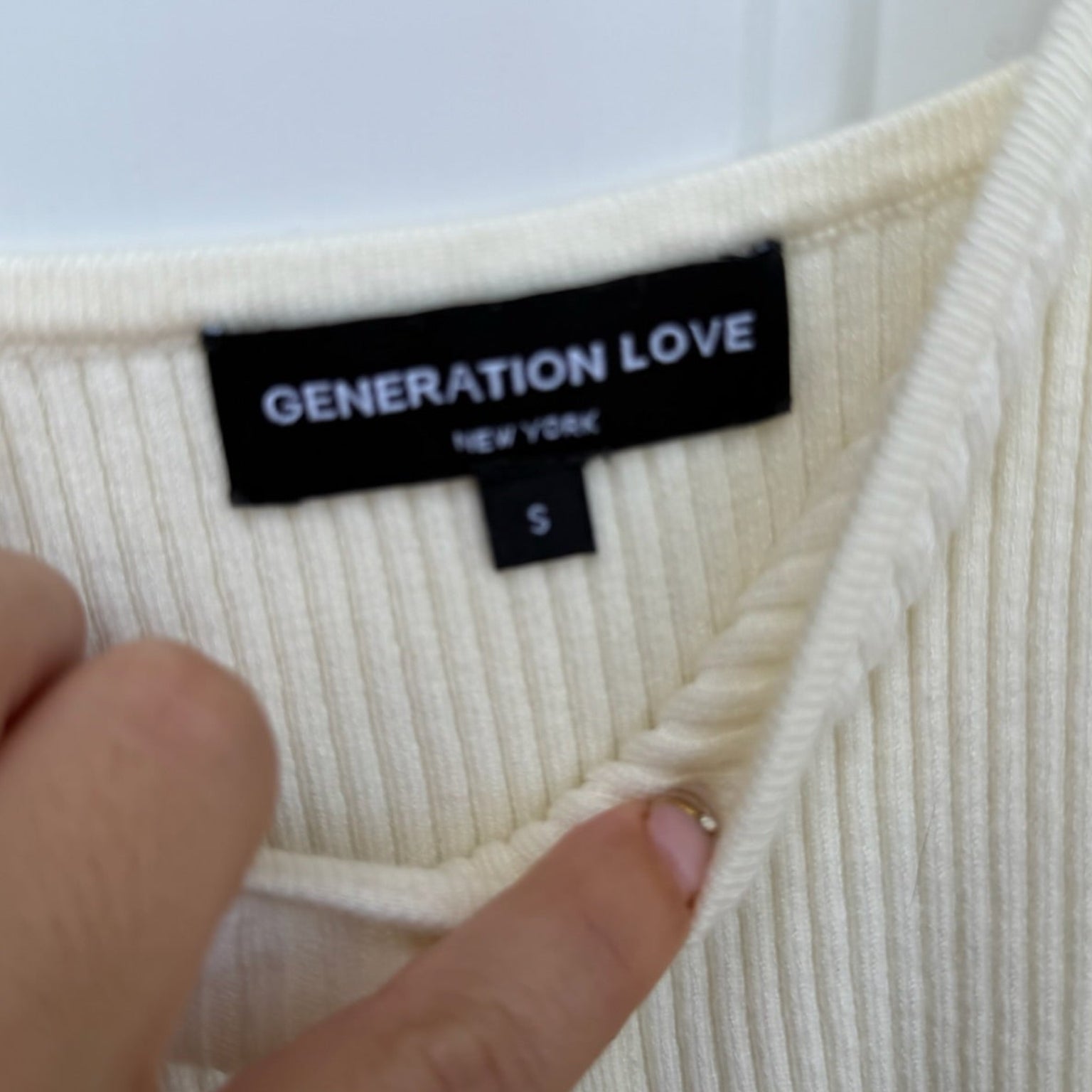 Generation Love Ribbed Button Front Tank