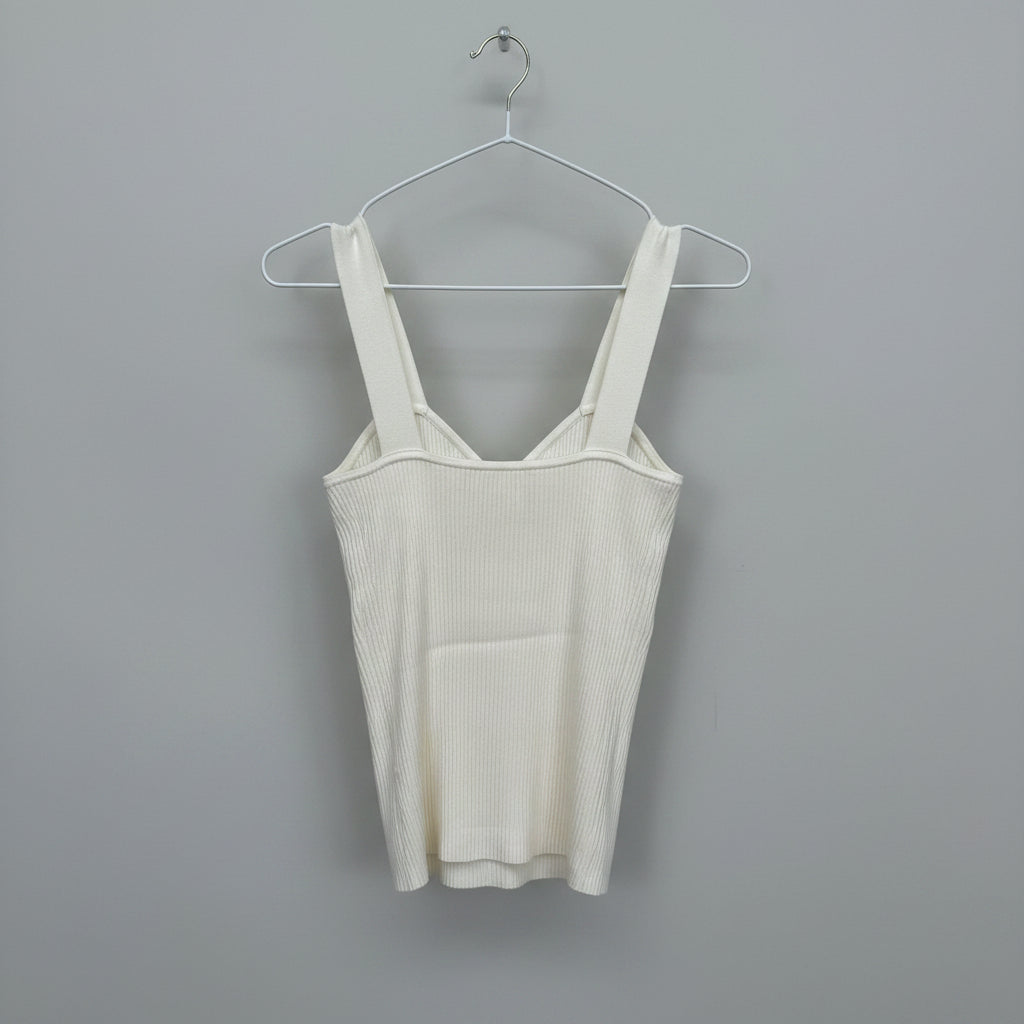 Generation Love Ribbed Button Front Tank