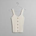 Generation Love Ribbed Button Front Tank