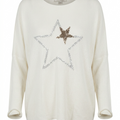 Brand Bazar Italian Knit Star Sweater Size Medium