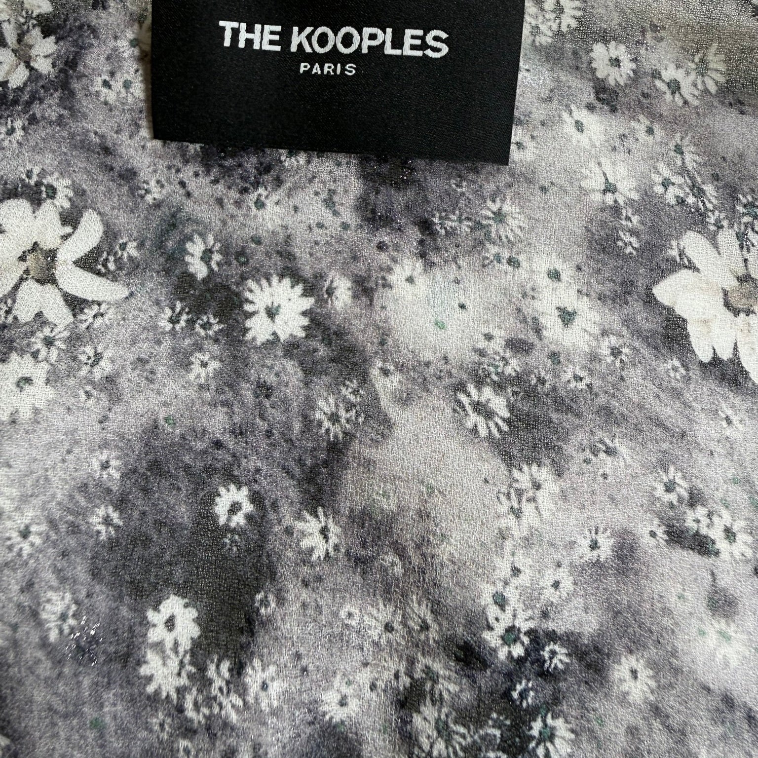 The Kooples Floral Ruffled Blouse Size Medium