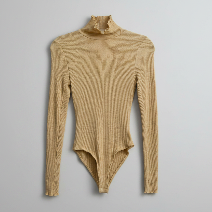 Free People Intimately Free Ribbed Bodysuit Size Small