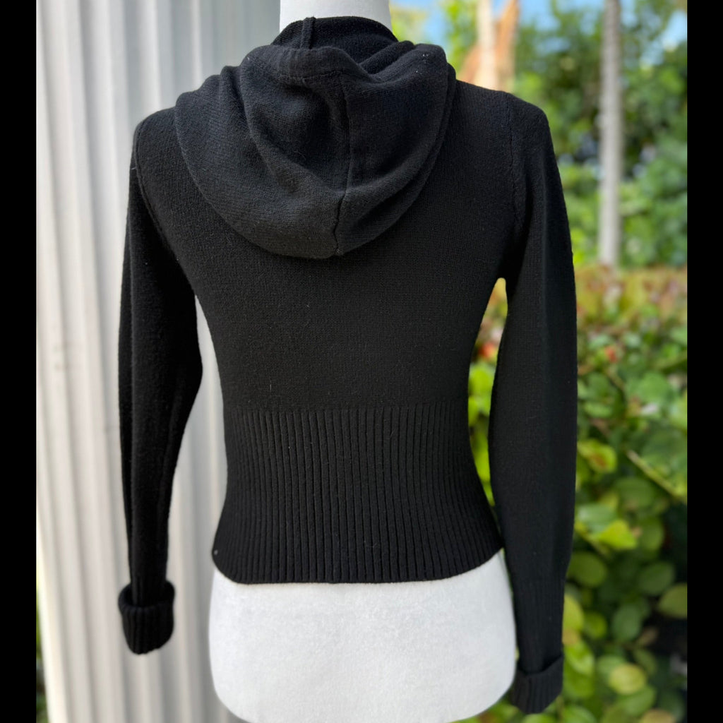 Gilly Hicks Ribbed Zip-Up Hoodie Size Medium
