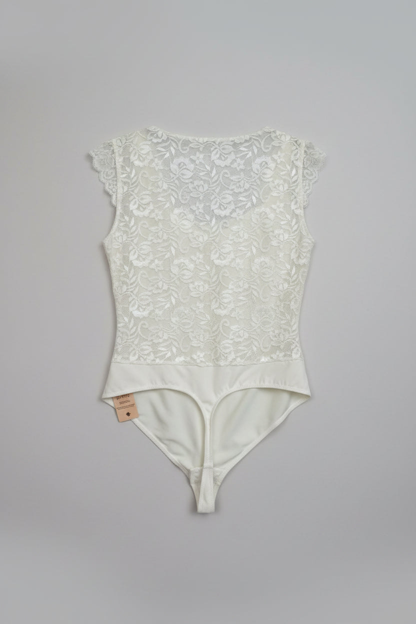Popilush Floral Lace V-Neck Bodysuit Size XXL