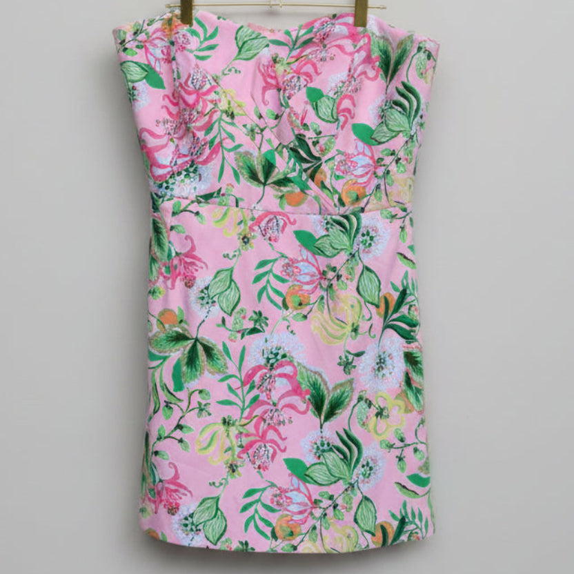 Lilly Pulitzer KYLO Strapless Skirted Romper Size 16