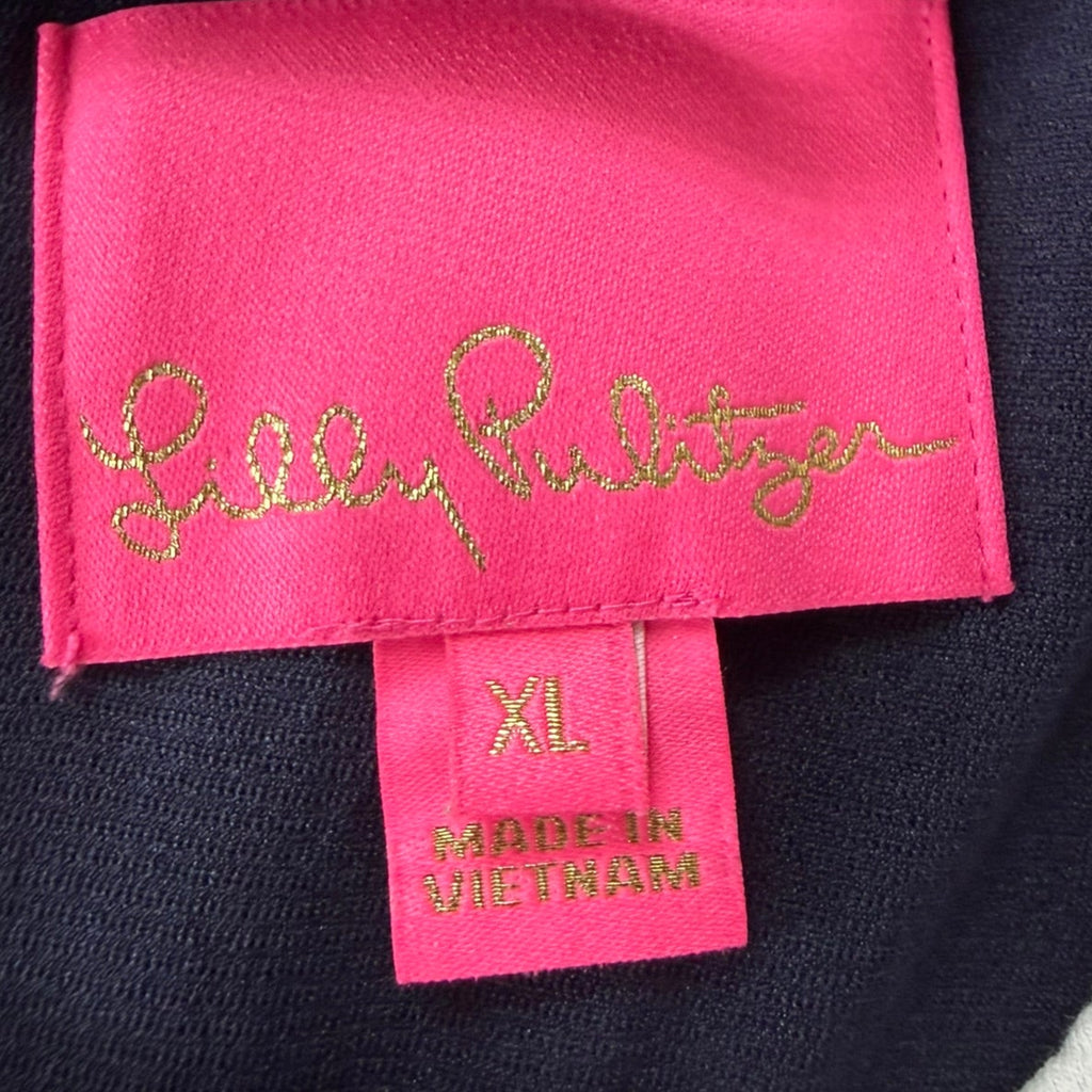 Lilly Pulitzer Navy Shift Dress Size XL