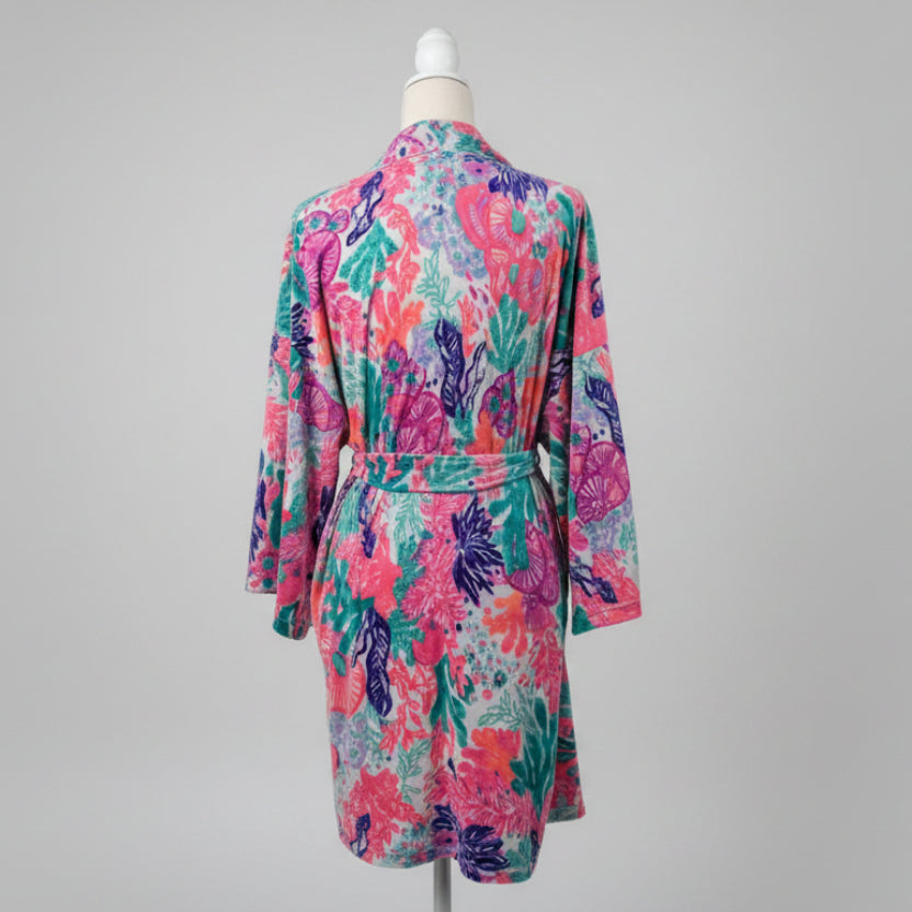 Lilly Pulitzer Printed Velour Robe Size XXL