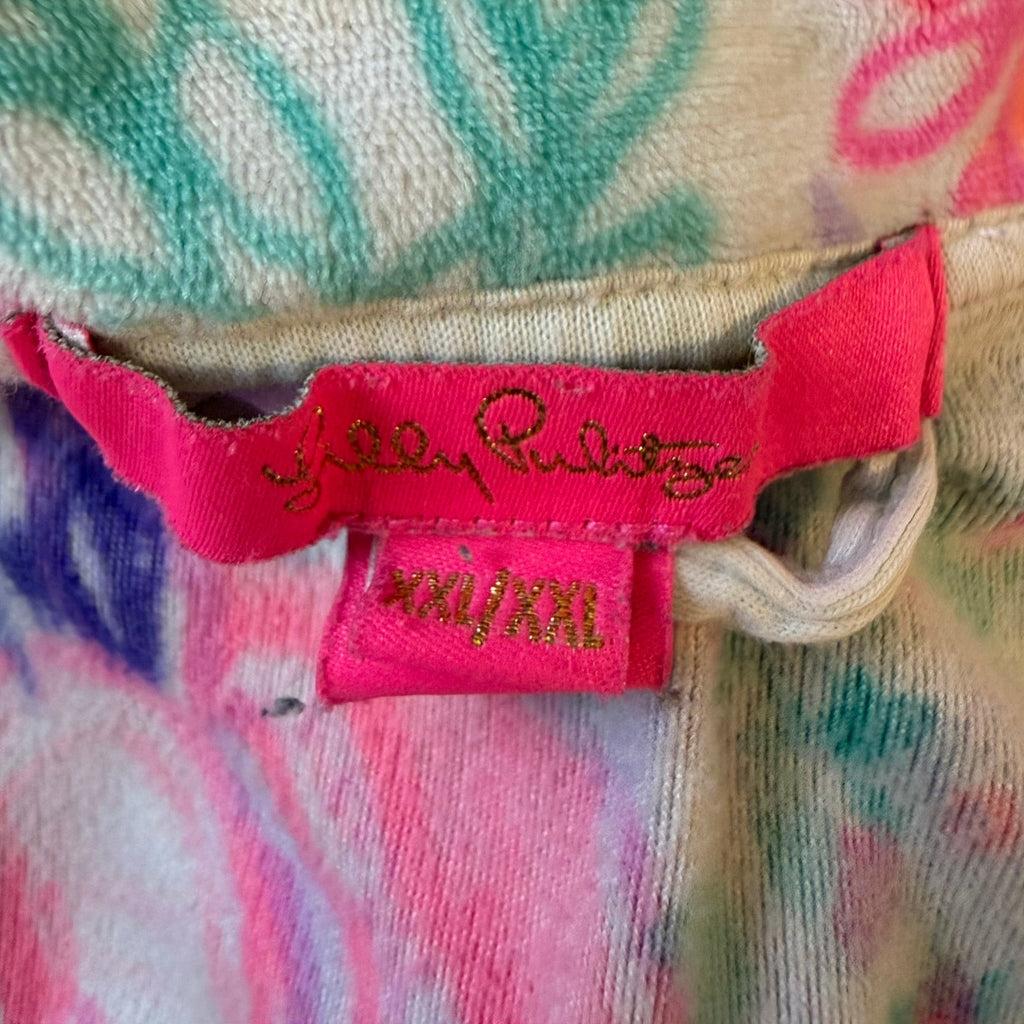 Lilly Pulitzer Printed Velour Robe Size XXL
