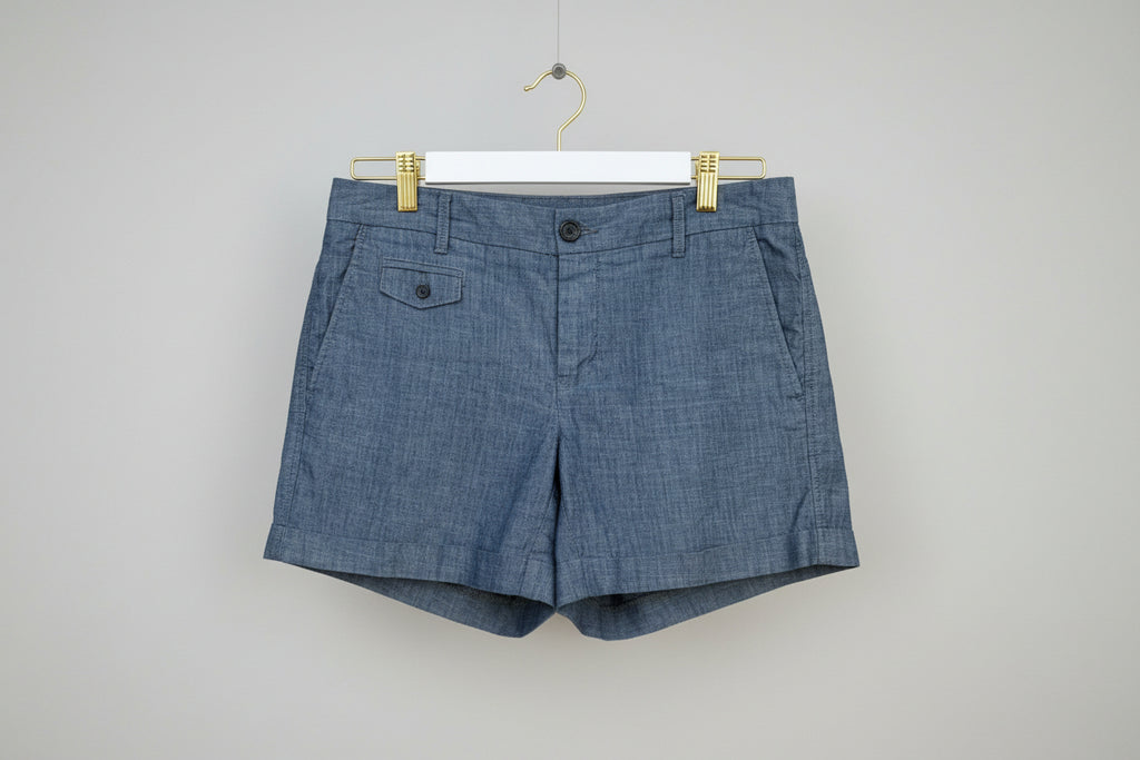 Banana Republic Chambray Utility Shorts Size 6
