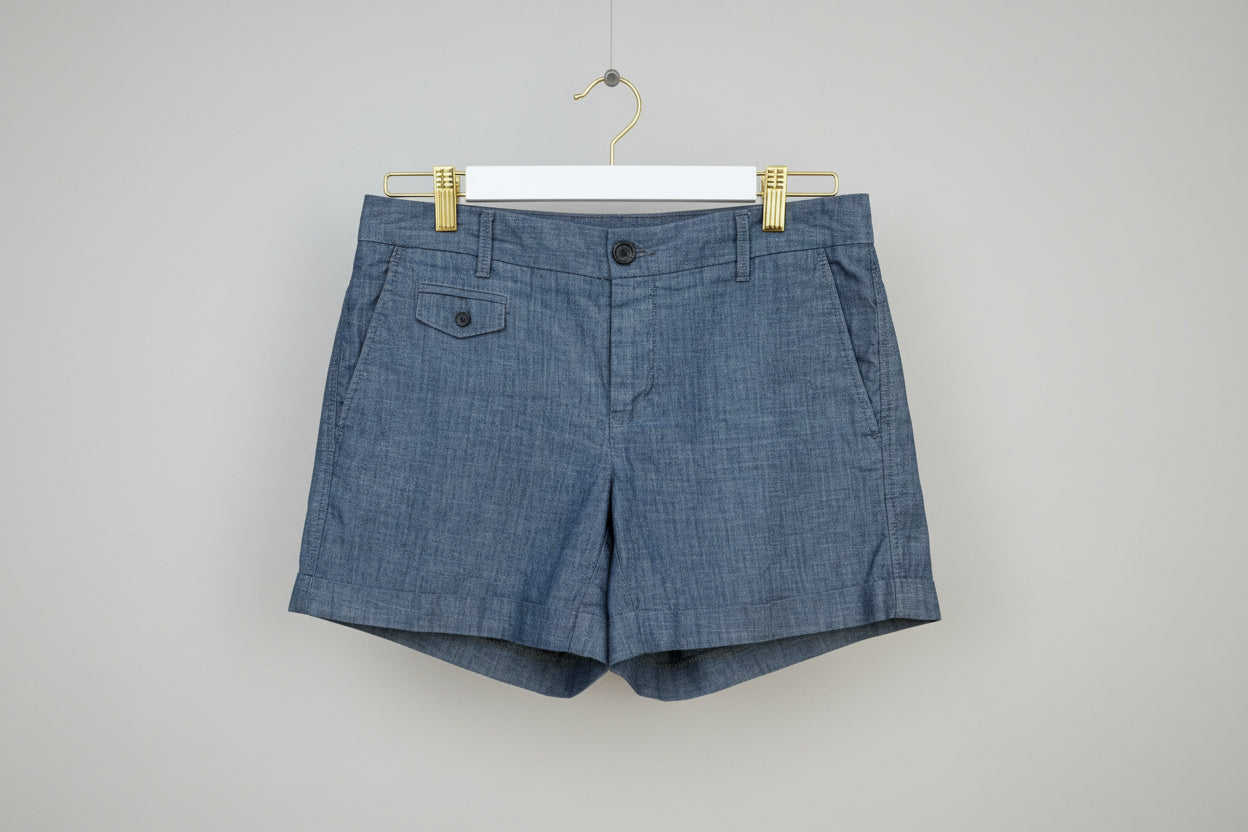 Banana Republic Chambray Utility Shorts Size 6