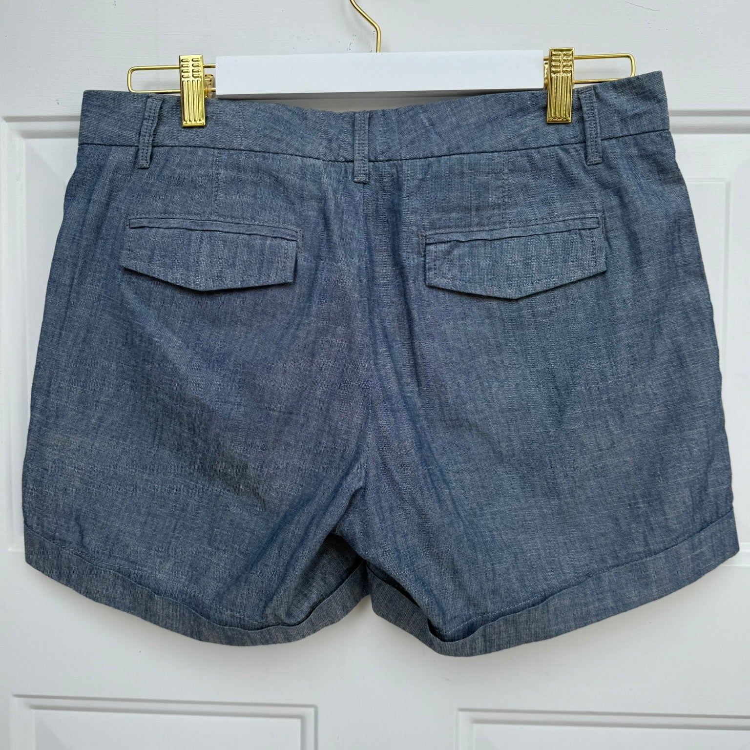 Banana Republic Chambray Utility Shorts Size 6