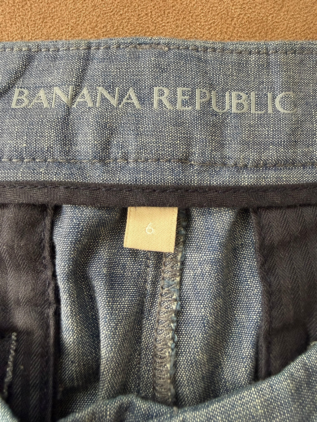 Banana Republic Chambray Utility Shorts Size 6