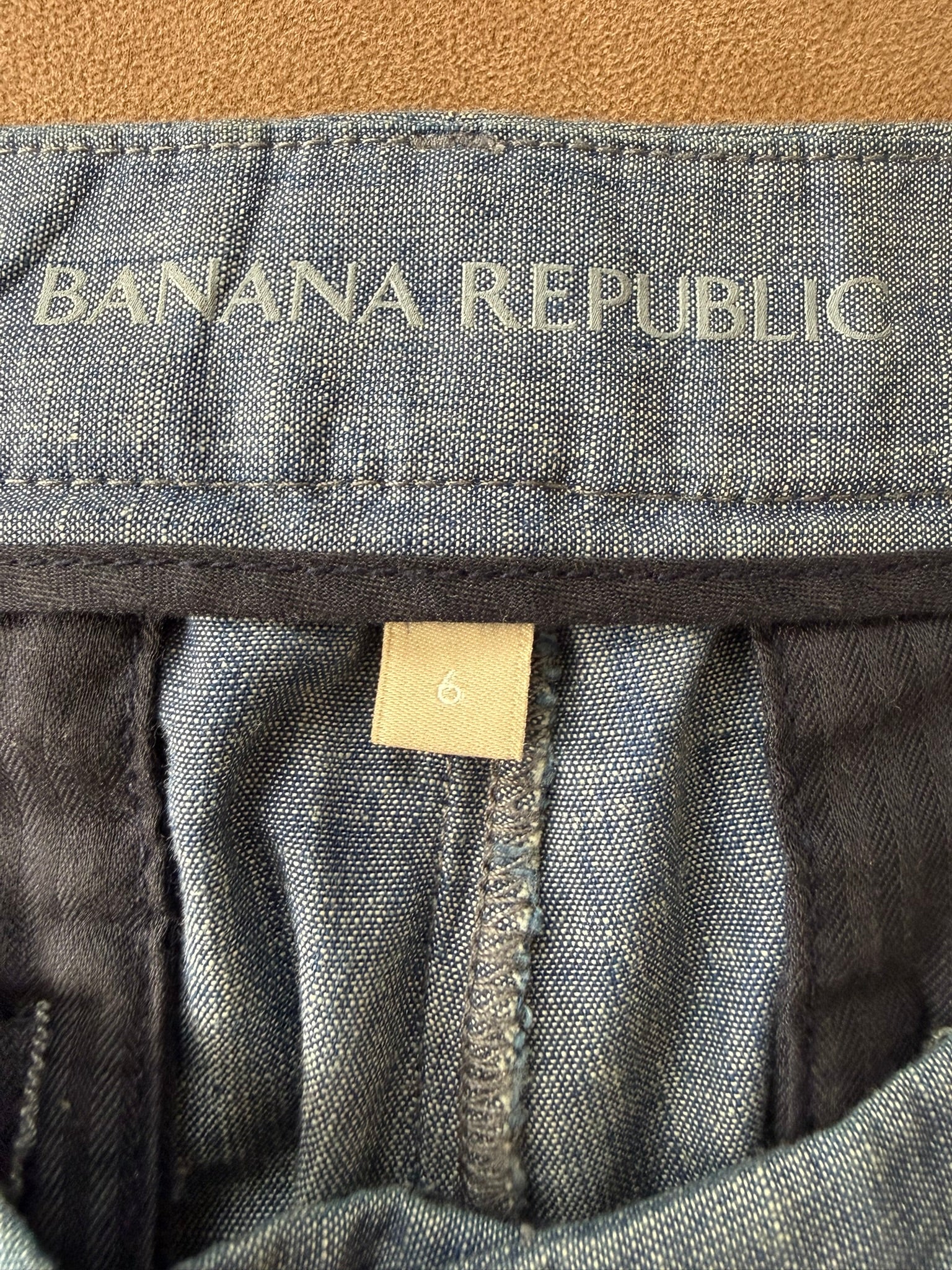 Banana Republic Chambray Utility Shorts Size 6