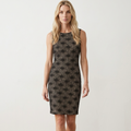 Single Los Angeles Crochet Overlay Sheath Dress Size Small